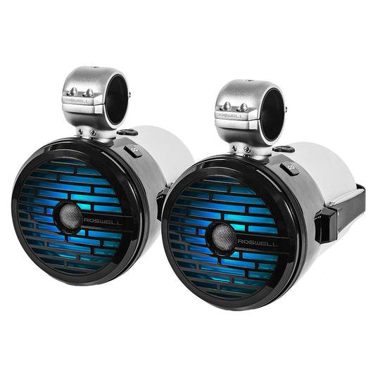 Roswell R1 8 Tower Speakers - Black - 100W RMS  200W Peak Power - Deckhand Marine Supply