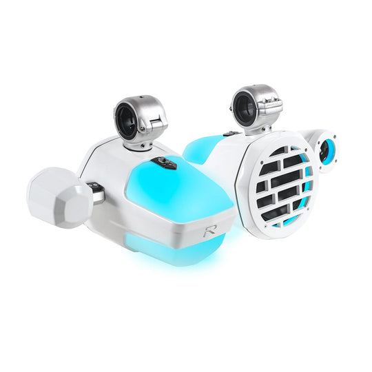 Roswell R1 Pro Tower Speakers - White - 200W RMS  400W Peak Power - Deckhand Marine Supply