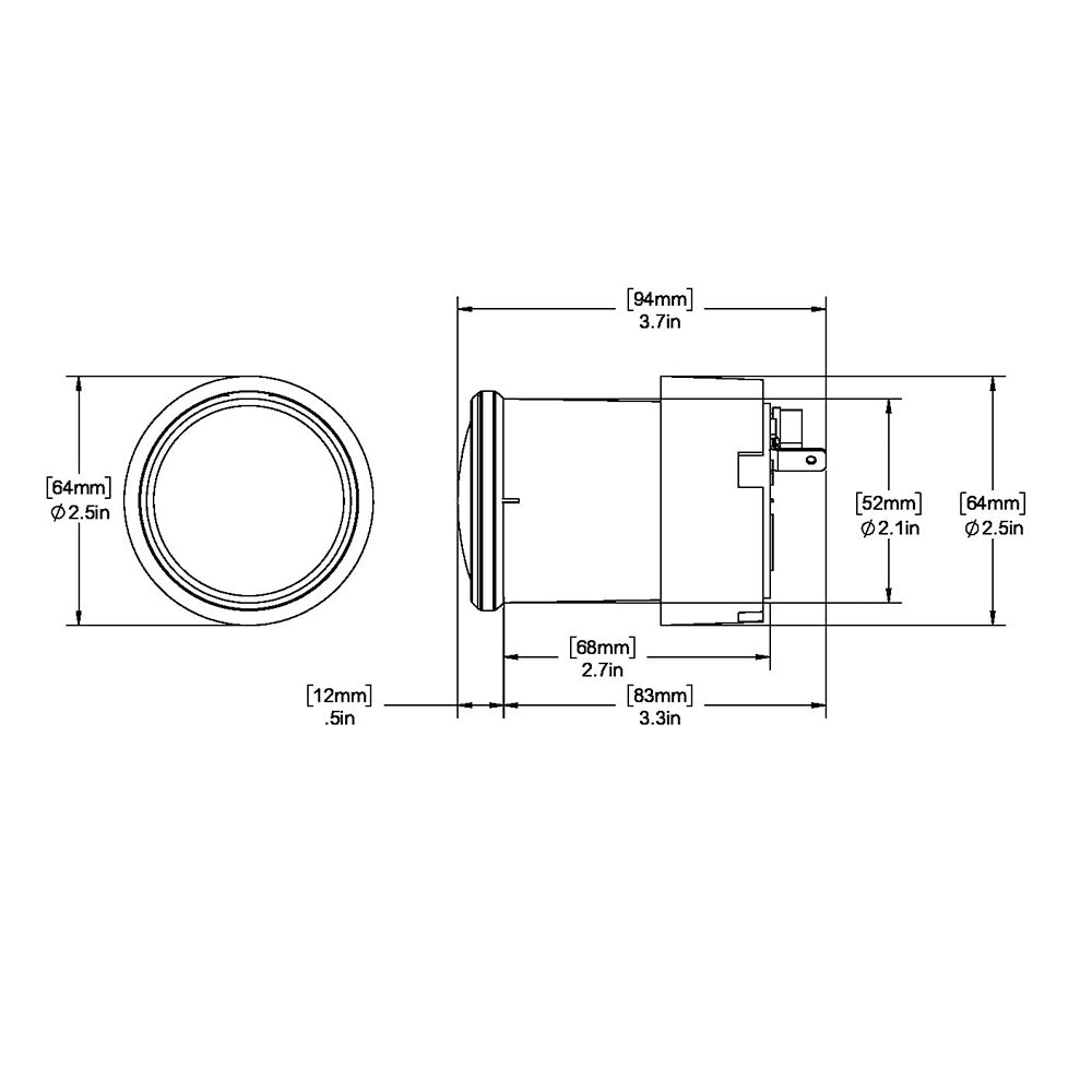 Ritchie X-23WW RitchieSport Compass - Dash Mount - White/Black - Deckhand Marine Supply