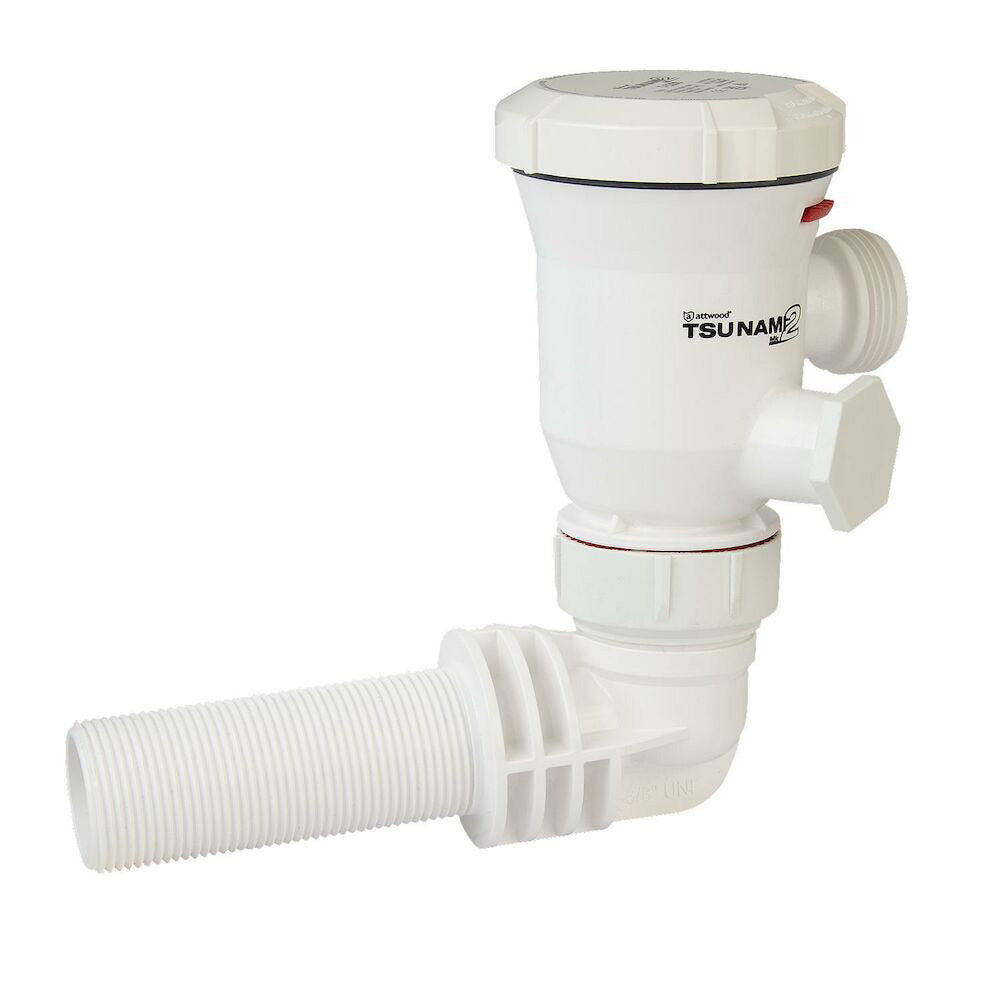 Attwood Tsunami Mk2 T1200 Aerator - 12V - 90-Degree Inlet - Deckhand Marine Supply