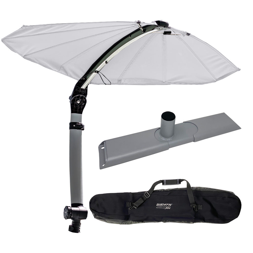 TACO ShadeFin Mini w/White Fabric - Bag  Kayak Mount Kit - Deckhand Marine Supply