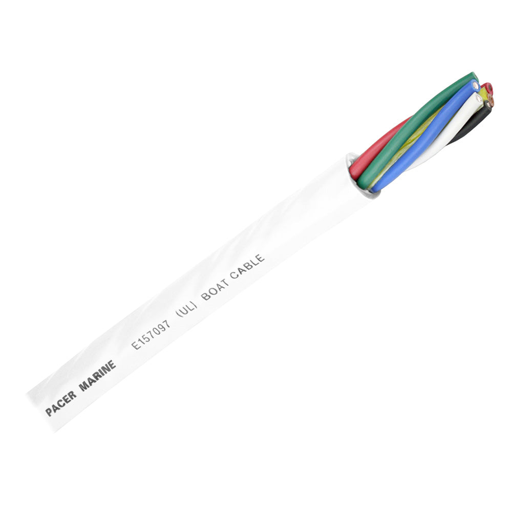 Pacer Round 6 Conductor Cable - By The Foot - 16/6 AWG - Black, Brown, Red, Green, Blue  White - Deckhand Marine Supply