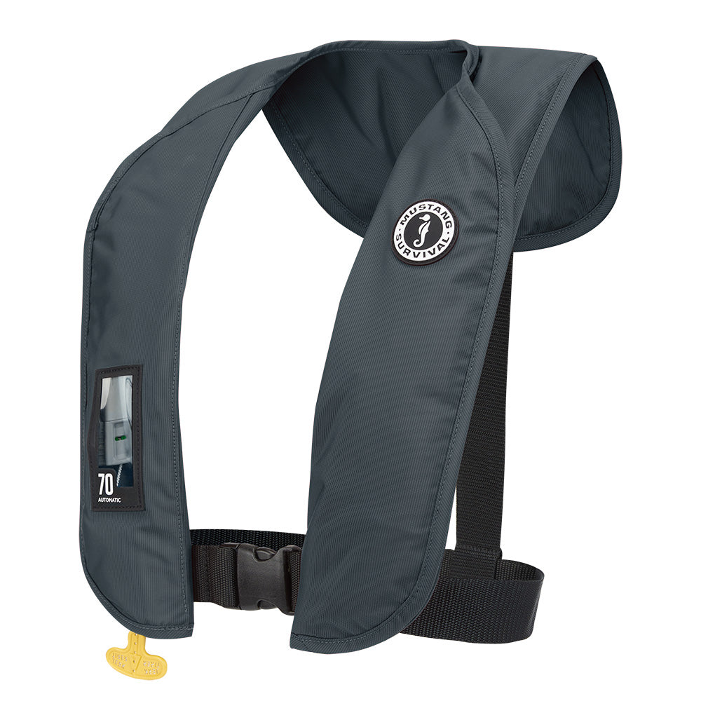 Mustang MIT 70 Automatic Inflatable PFD - Admiral Gray - Deckhand Marine Supply