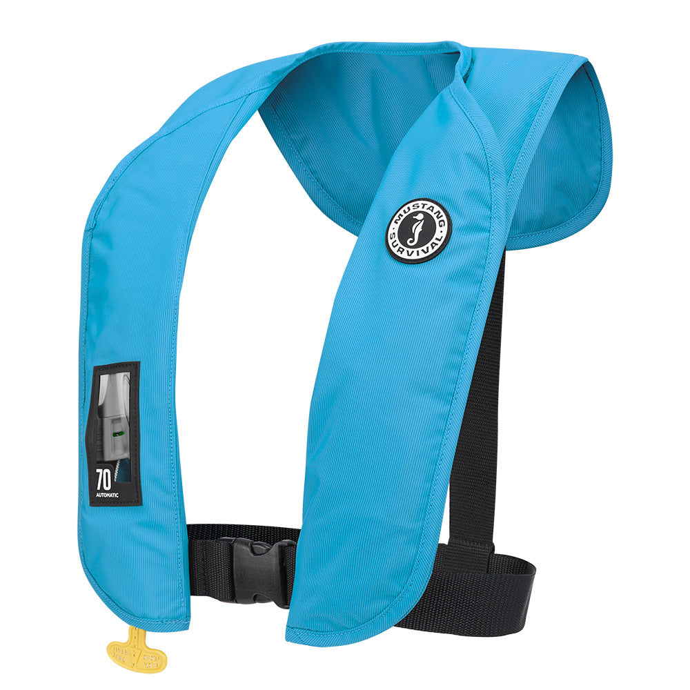 Mustang MIT 70 Automatic Inflatable PFD - Azure (Blue) - Deckhand Marine Supply
