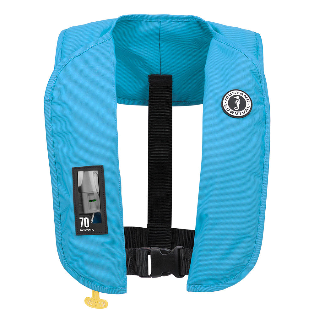 Mustang MIT 70 Automatic Inflatable PFD - Azure (Blue) - Deckhand Marine Supply
