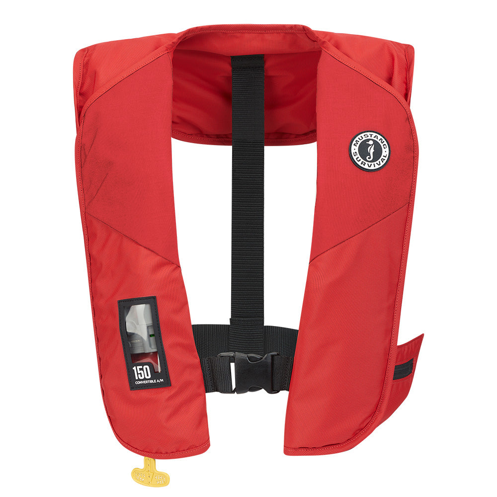 Mustang MIT 150 Convertible Inflatable PFD - Red - Deckhand Marine Supply
