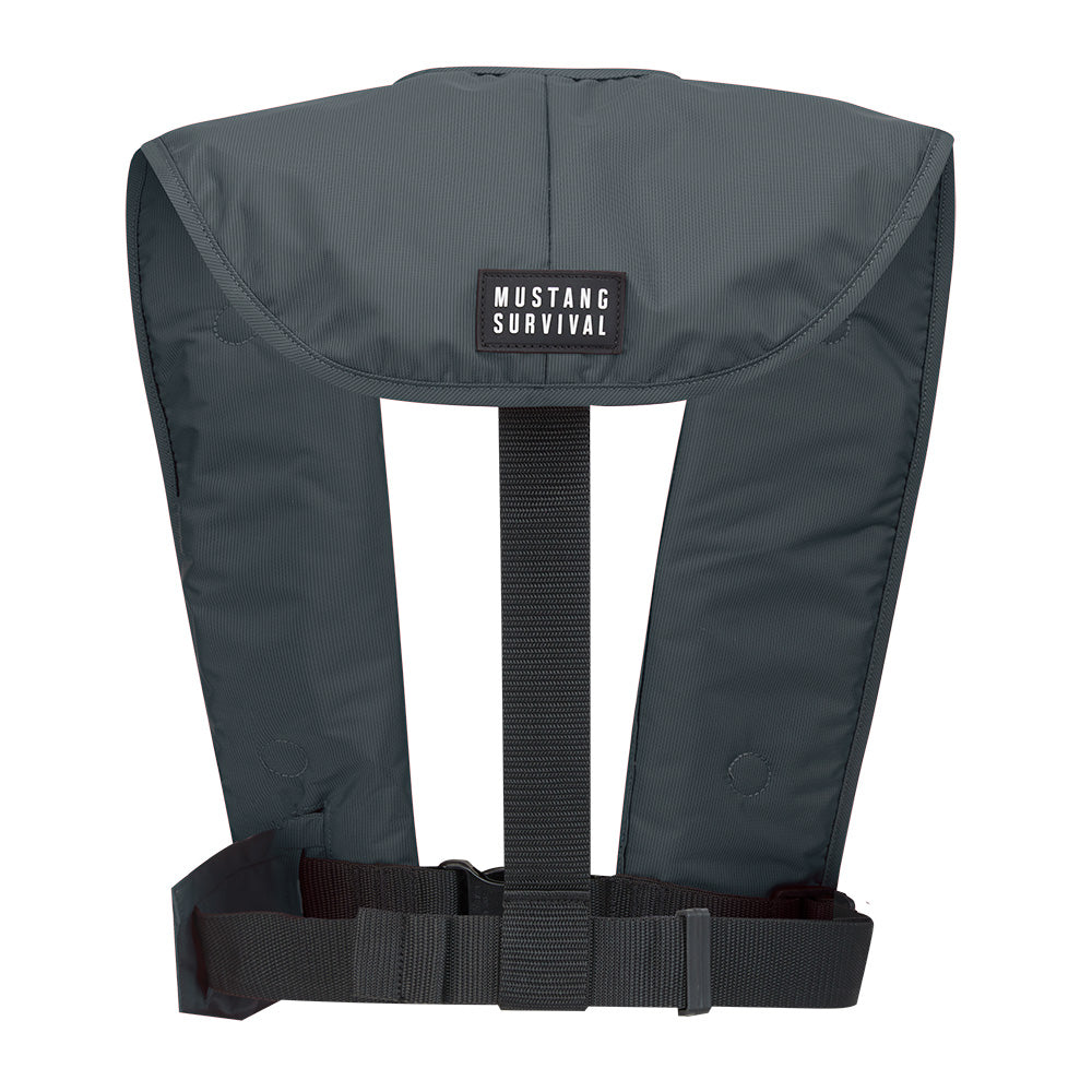 Mustang MIT 100 Convertible Inflatable PFD - Admiral Grey - Deckhand Marine Supply