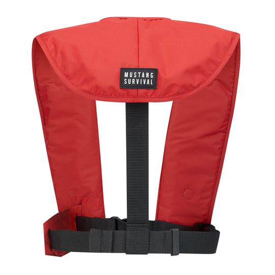 Mustang MIT 100 Convertible Inflatable PFD - Red - Deckhand Marine Supply