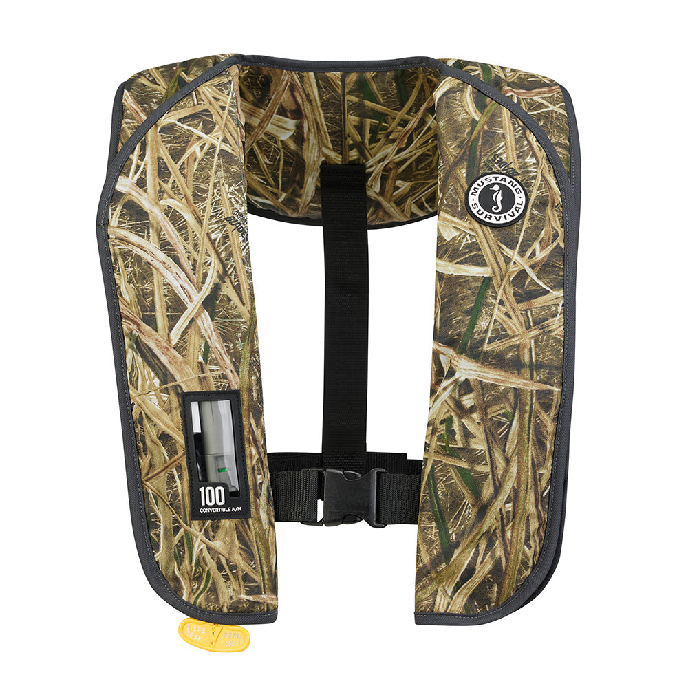 Mustang MIT 100 Convertible Inflatable PFD - Camo - Deckhand Marine Supply