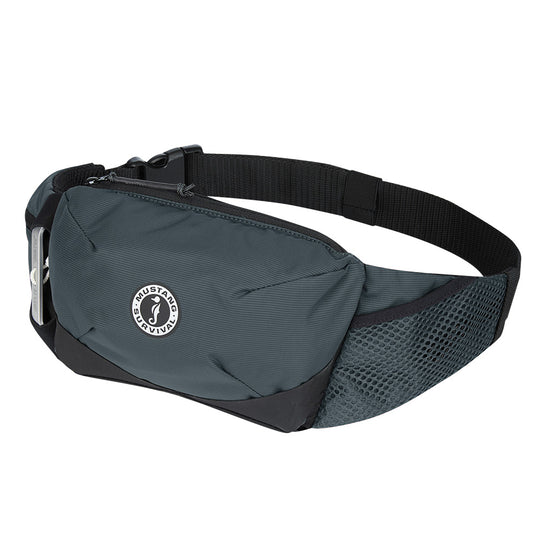 Mustang Essentialist Manual Inflatable Belt Pack - Admiral Grey - Deckhand Marine Supply