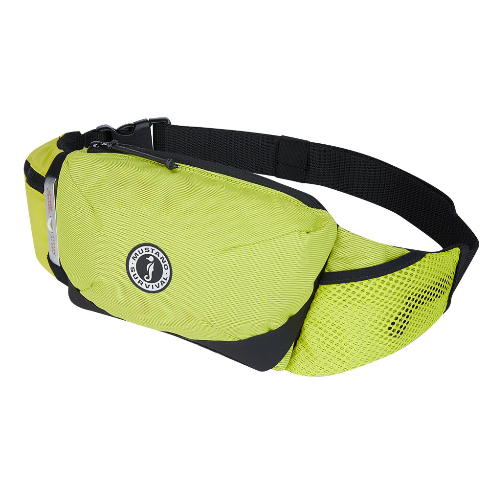 Mustang Essentialist Manual Inflatable Belt Pack - Mahi Yellow - Deckhand Marine Supply