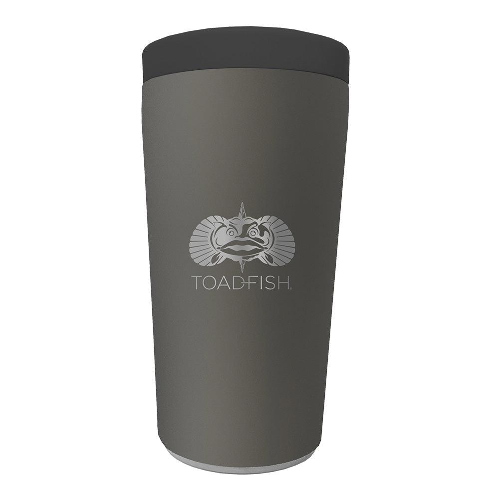 Toadfish Non-Tipping Can Cooler 2.0 - Universal Design - Graphite - Deckhand Marine Supply