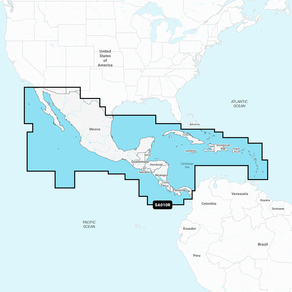 Navionics NASA010R - Central America  Caribbean - Navionics+ - Deckhand Marine Supply