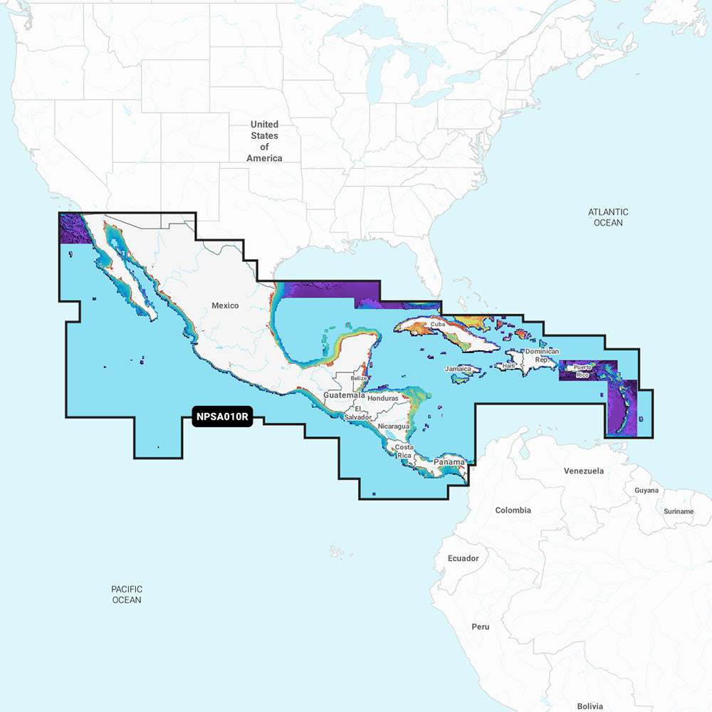 Navionics Platinum+ NPSA010R - Central America  Caribbean - Deckhand Marine Supply