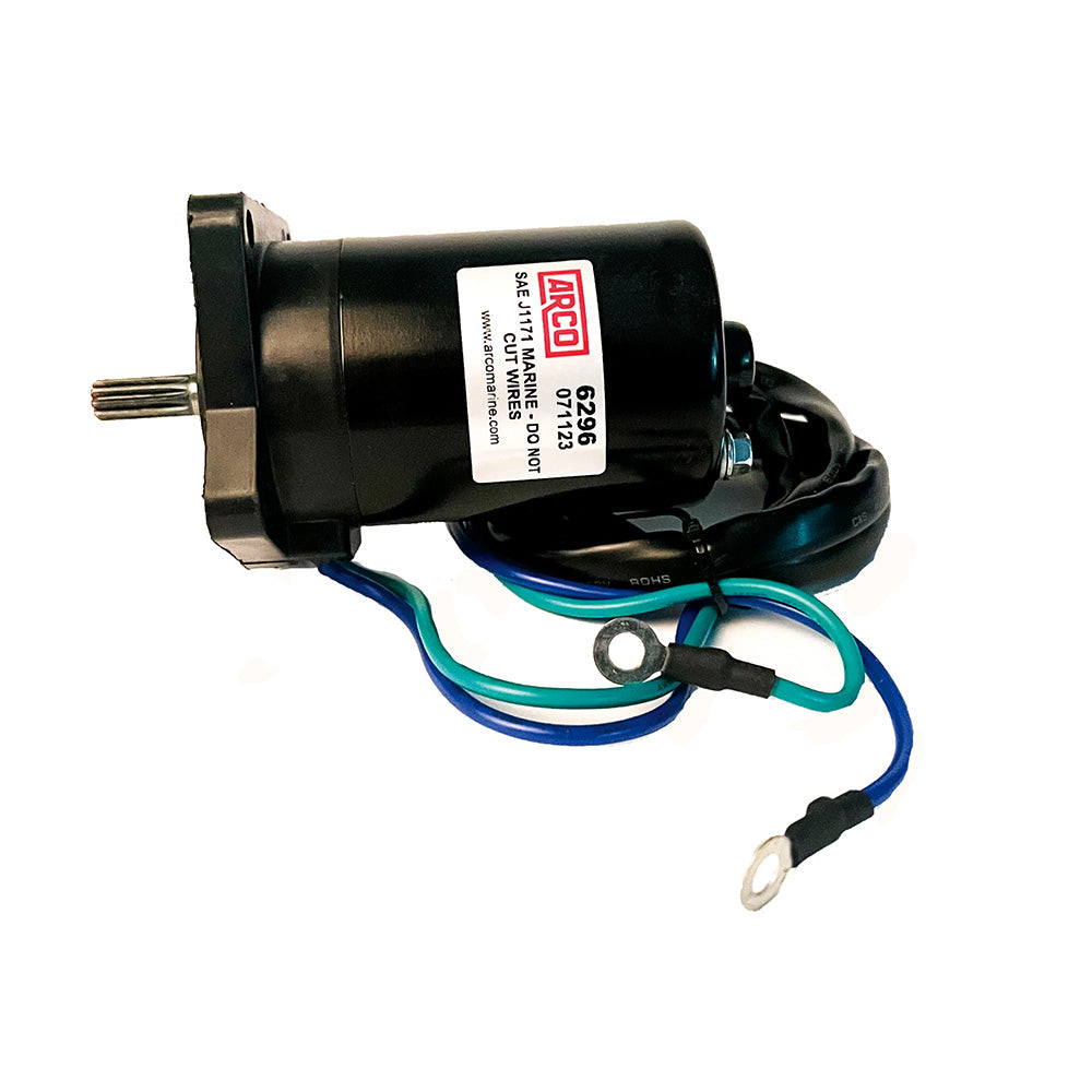 ARCO Marine Original Equipment Quality Replacement Yamaha Tilt Trim Motor - 2000-2019 T25 Series Engines - Deckhand Marine Supply