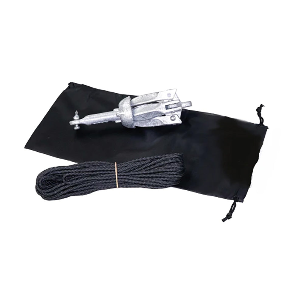 YakGear 1.5lb Grapnel Anchor Kit w/Storage Bag - Deckhand Marine Supply