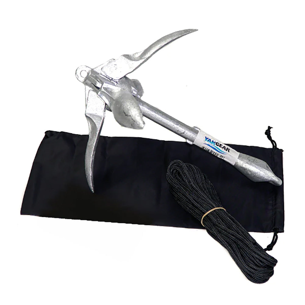YakGear 3.3lb Grapnel Anchor Kit w/Storage Bag - Deckhand Marine Supply