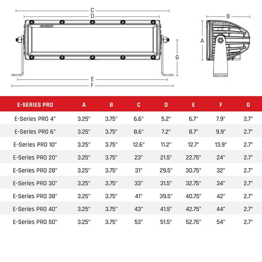 RIGID Industries E-Series Pro 10" Spot - Black - Deckhand Marine Supply