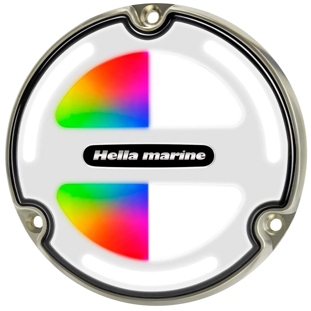 Hella Marine Apelo A3 RGBW Underwater Light - Bronze - White Lens - Deckhand Marine Supply