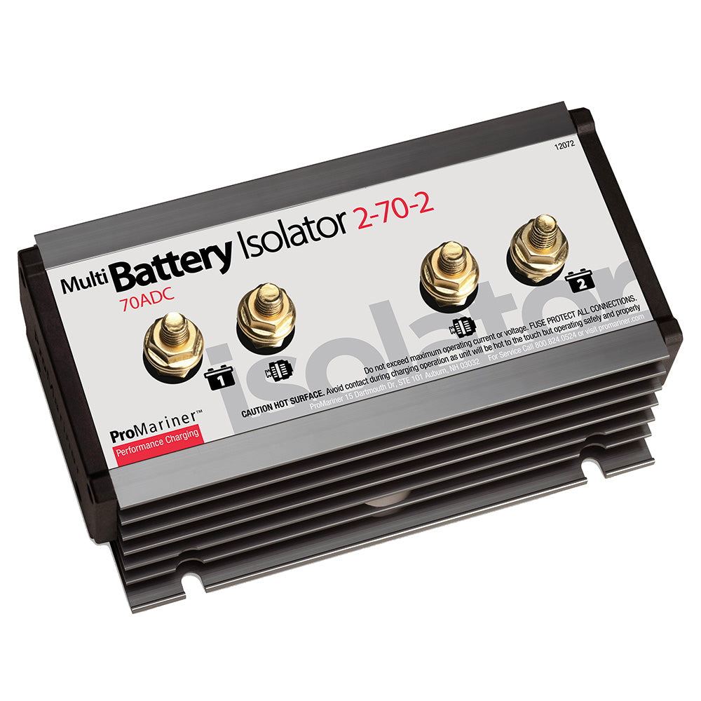 ProMariner Battery Isolator - 2 Alternator - 2 Battery - 70 AMP - Deckhand Marine Supply
