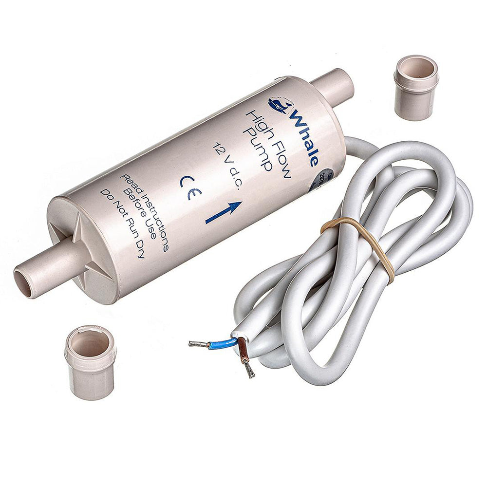 Whale Inline Booster High Flow Electric Galley Pump - 12V - Deckhand Marine Supply