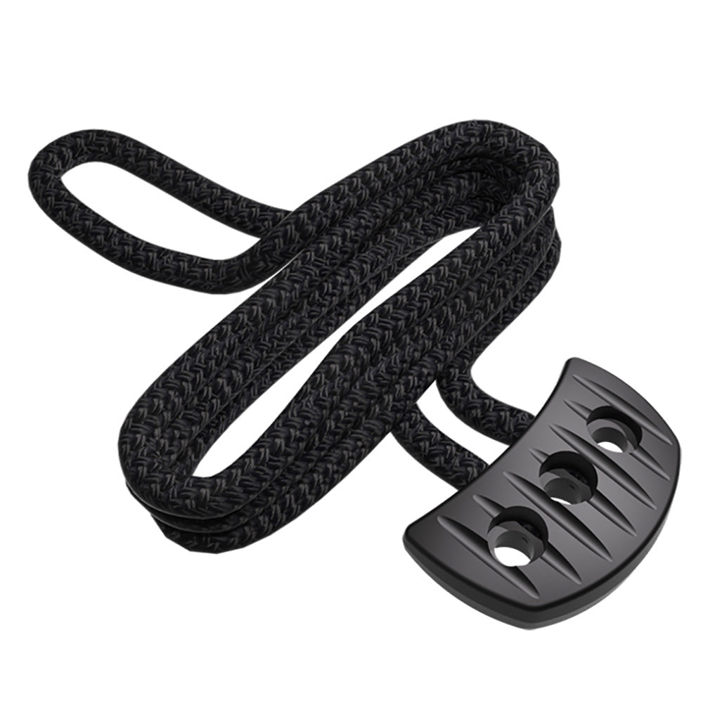 Snubber PULL w/Rope - Black - Deckhand Marine Supply