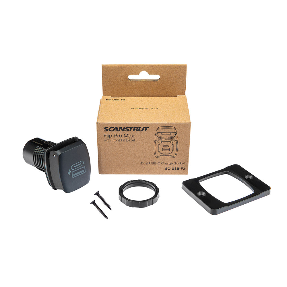 Scanstrut Flip Pro Plus Fast Charge USB-A  USB-C Socket - Deckhand Marine Supply