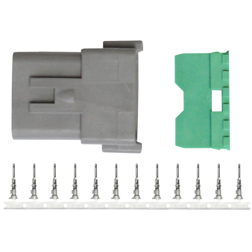 Pacer DT Deutsch Receptacle Repair Kit - 14-18 AWG (12 Position) - Deckhand Marine Supply