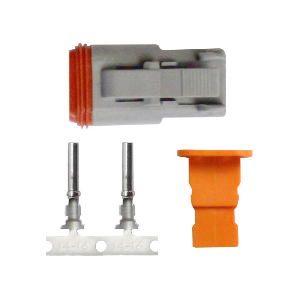 Pacer DT Deutsch Plug Repair Kit - 14-18 AWG (2 Position) - Deckhand Marine Supply