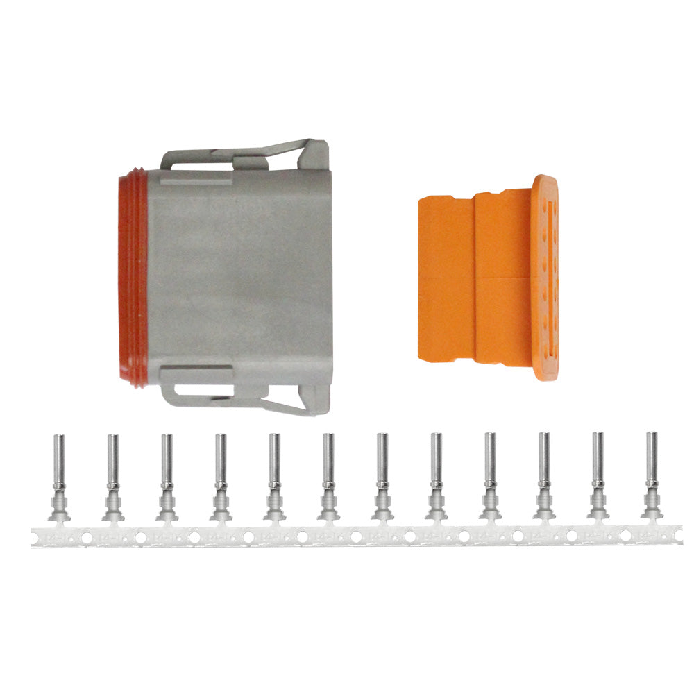 Pacer DT Deutsch Plug Repair Kit - 14-18 AWG (12 Position) - Deckhand Marine Supply
