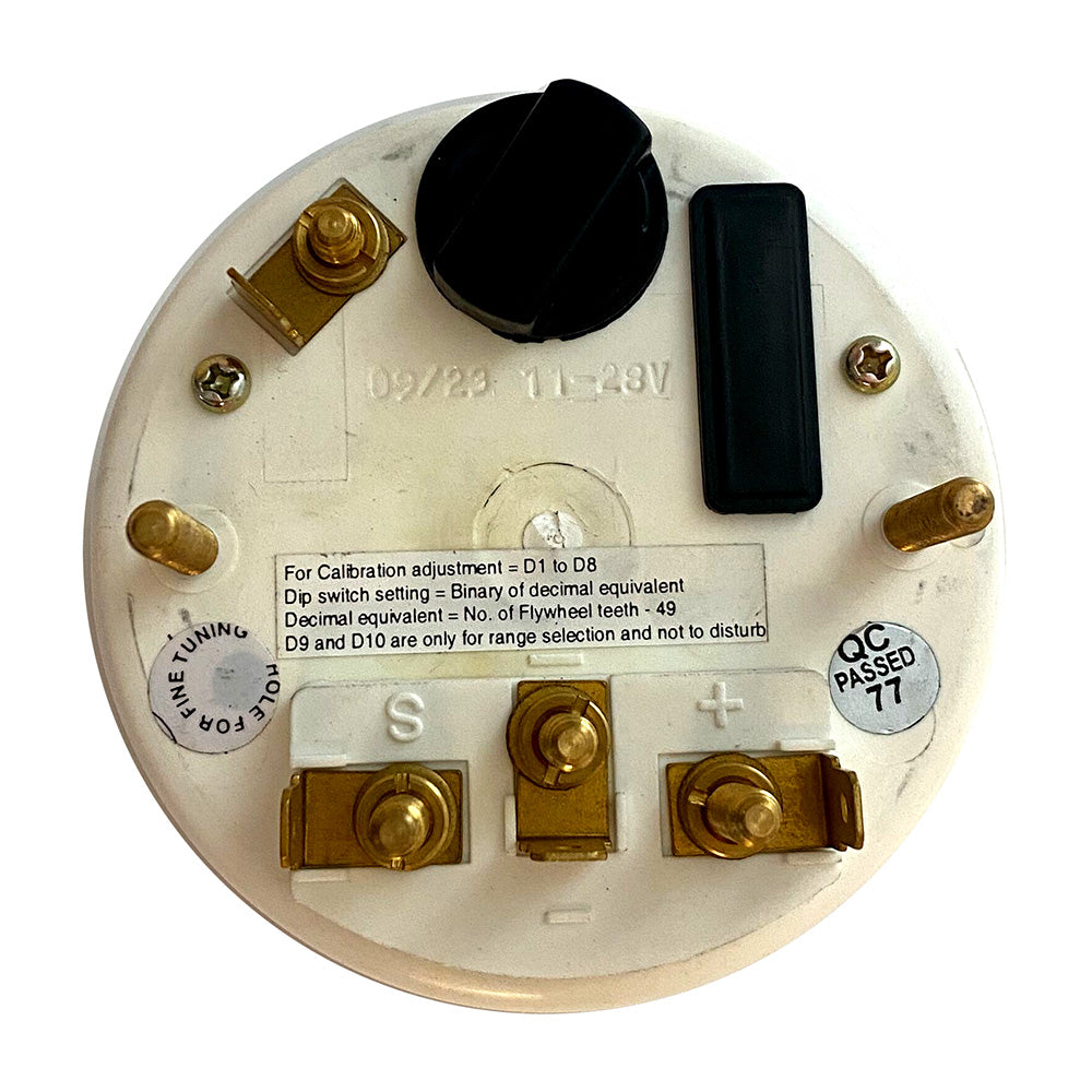 VDO Cockpit International Gen II 4K RPM Tachometer w/Hourmeter - Deckhand Marine Supply