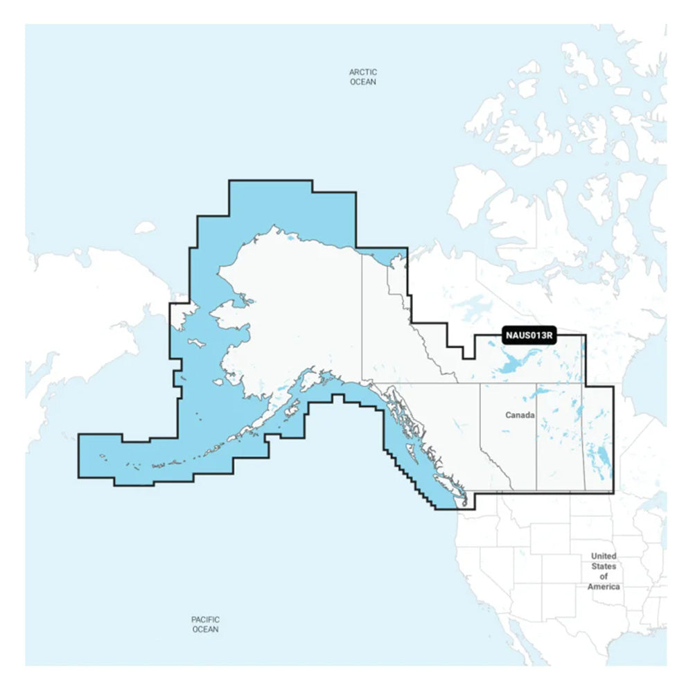 Navionics NAUS013R - Canada, West  Alaska - Navionics+ - Deckhand Marine Supply