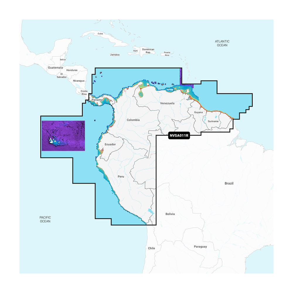 Garmin Navionics Vision+ NVSA011R South America (North) - Deckhand Marine Supply