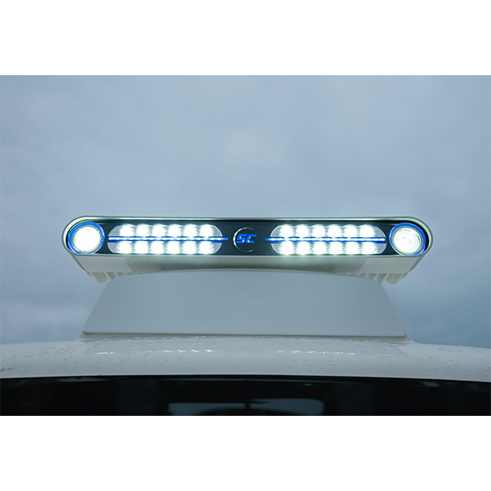 Shadow-Caster Eagle Ray LED Light Bar - White Housing  Dual Optics - Deckhand Marine Supply
