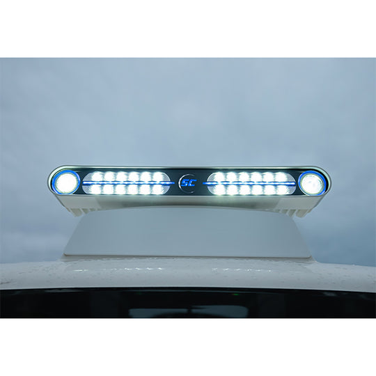 Shadow-Caster Eagle Ray LED Light Bar - White Housing  Dual Optics - Deckhand Marine Supply
