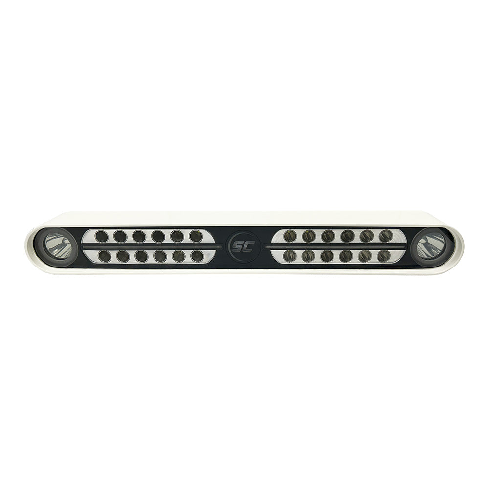 Shadow-Caster Eagle Ray LED Light Bar - White Housing  Dual Optics - Deckhand Marine Supply