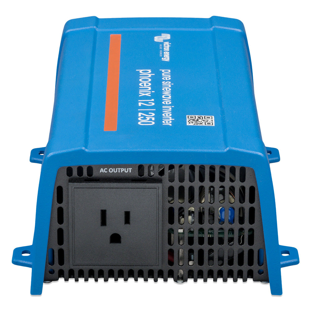 Victron Phoenix Inverter 12/250 - 120V - VE.Direct NEMA 5-15R - Single Outlet - 200W - Deckhand Marine Supply