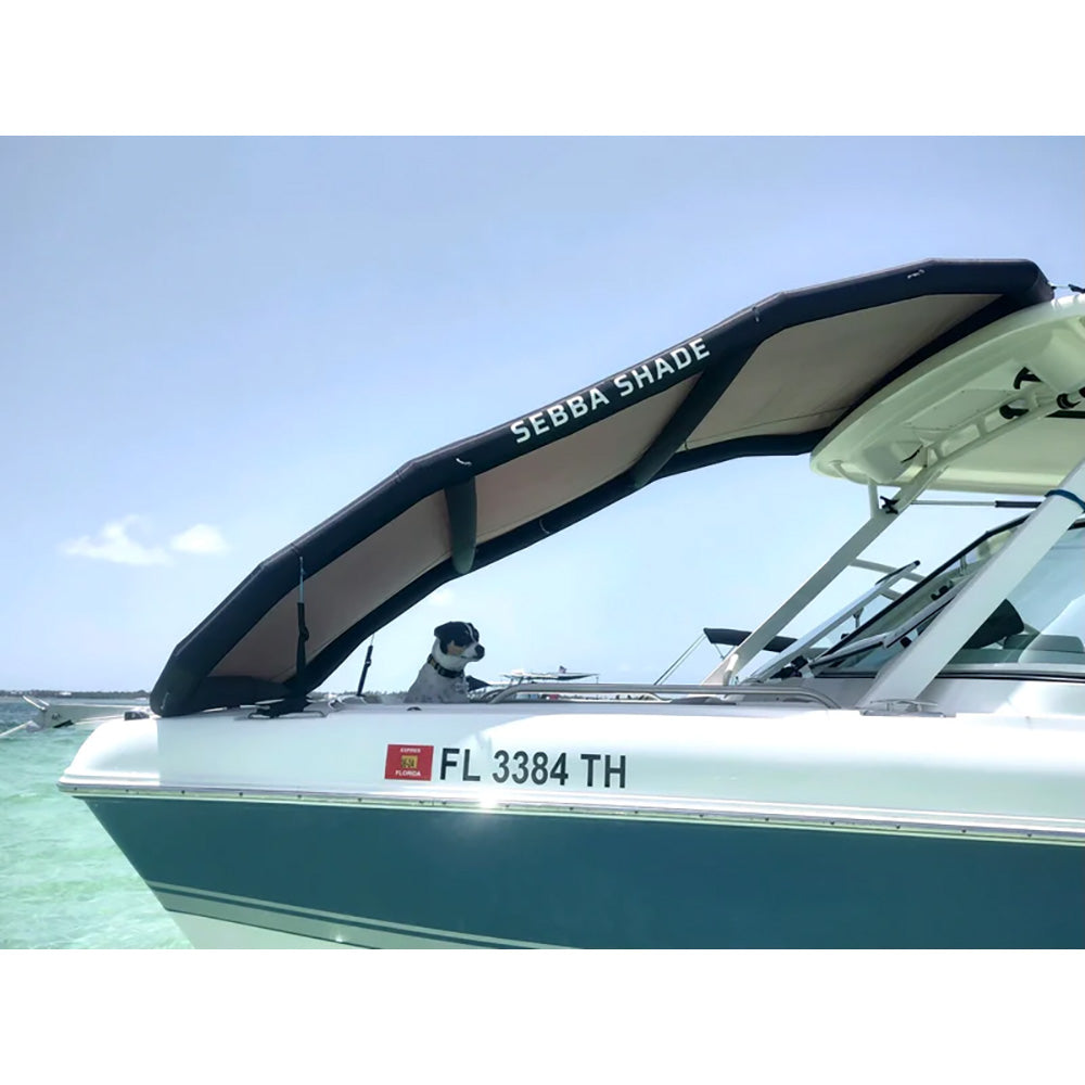 Sebba Shade 8 x 12 ft. Seafoam Sun Shade f/Boats 26'+ - Deckhand Marine Supply