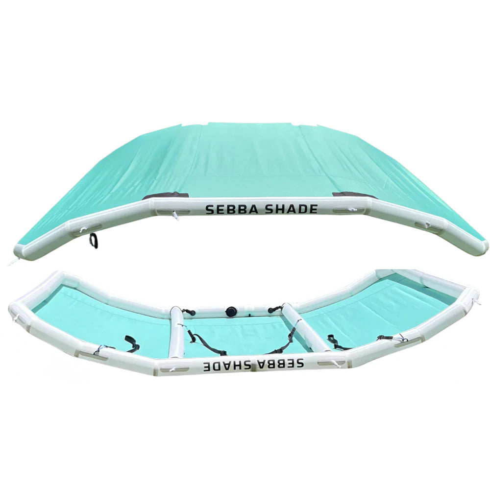 Sebba Shade 8 x 12 ft. Seafoam Sun Shade f/Boats 26'+ - Deckhand Marine Supply