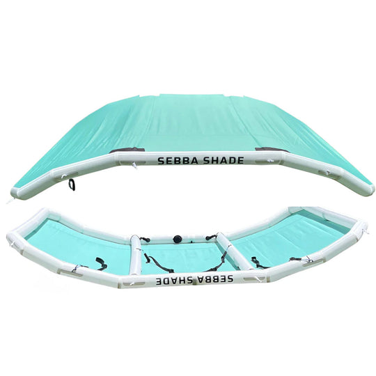 Sebba Shade 8 x 12 ft. Seafoam Sun Shade f/Boats 26'+ - Deckhand Marine Supply