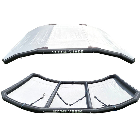 Sebba Shade 8 x 12 ft. White Sun Shade f/Boats 26'+ - Deckhand Marine Supply