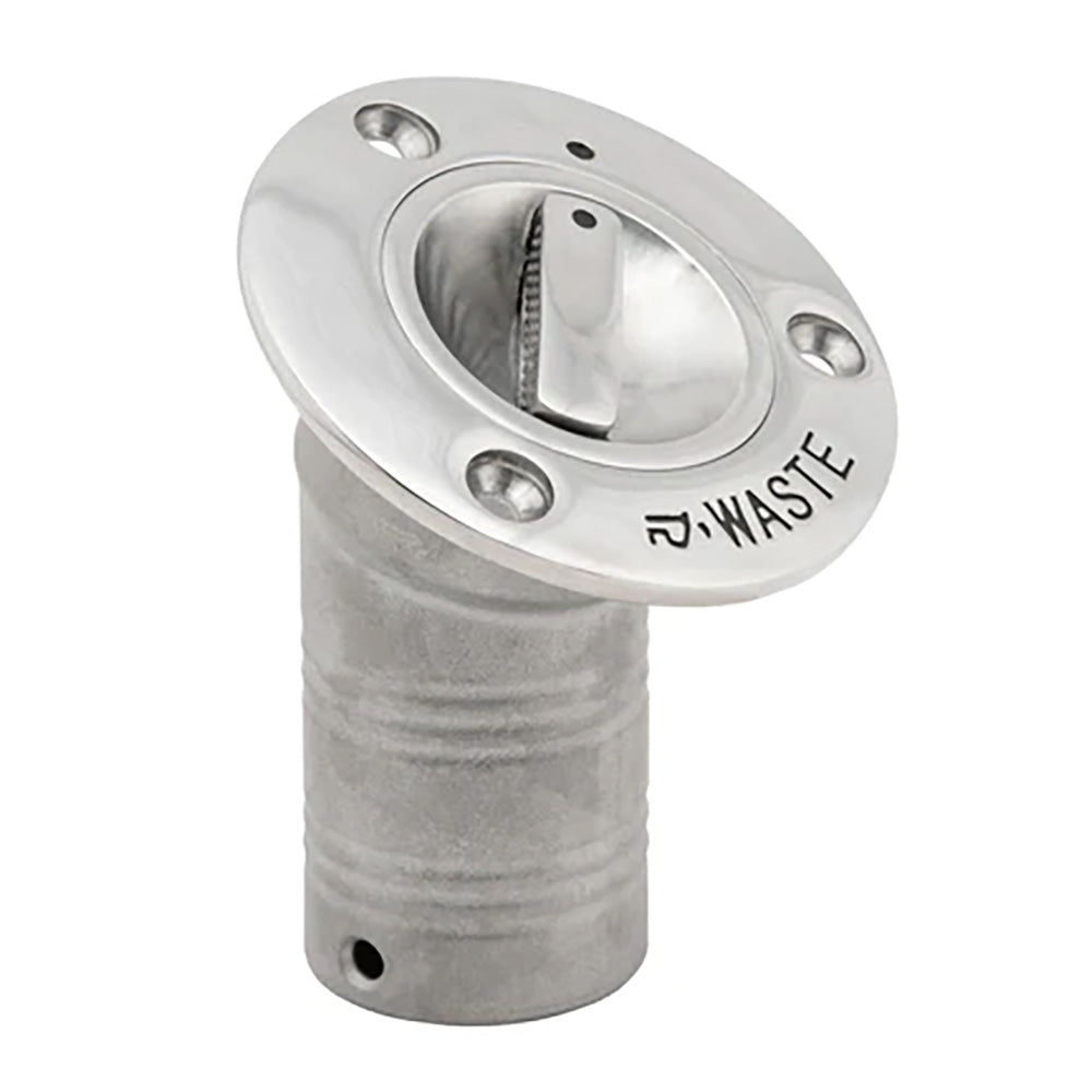 Whitecap 30 EPA Pull-Up Deck Fill Angled 1-1/2" (Waste) - Deckhand Marine Supply
