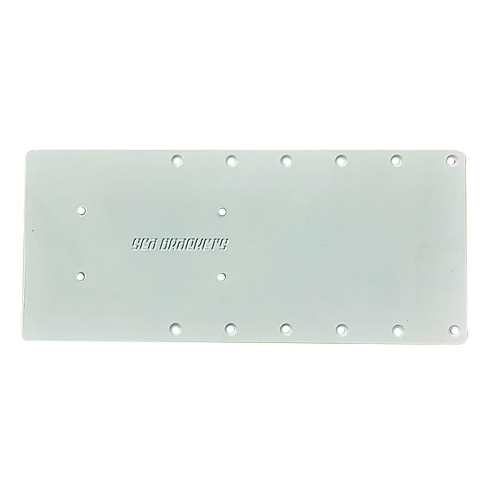 Sea Brackets 16" Straight Trolling Motor Plate f/Garmin's Kraken - Deckhand Marine Supply