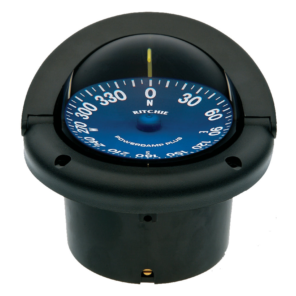 Ritchie SS-1002 SuperSport Compass - Flush Mount - Black - Deckhand Marine Supply