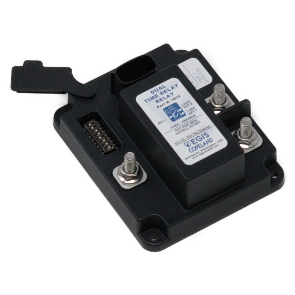Egis TDR Series Dual Output Time Delay Relay 12V (2 x 80A) - Deckhand Marine Supply