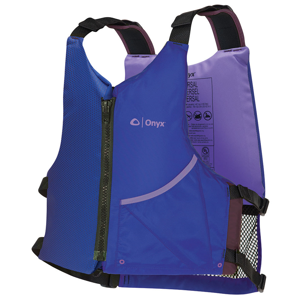 Onyx Universal Paddle PFD Life Jacket - Adult - Blue/Purple - Deckhand Marine Supply