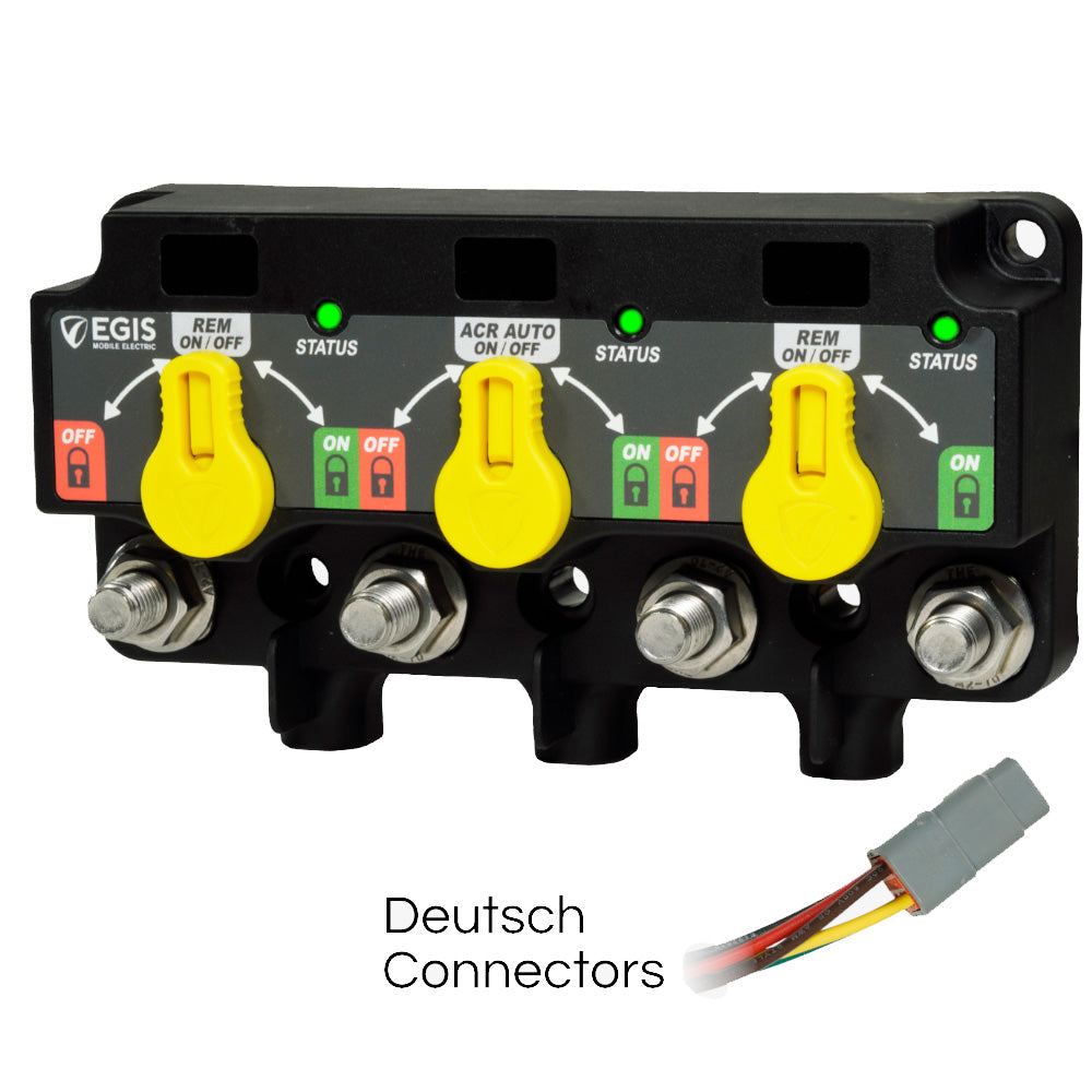 Egis XD Series Triple Flex 2 Relay-ACR-Relay w/Knobs  3X DTM Connector - Deckhand Marine Supply