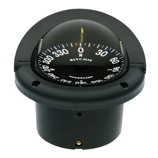 Ritchie HF-742 Helmsman Compass - Flush Mount - Black - Deckhand Marine Supply