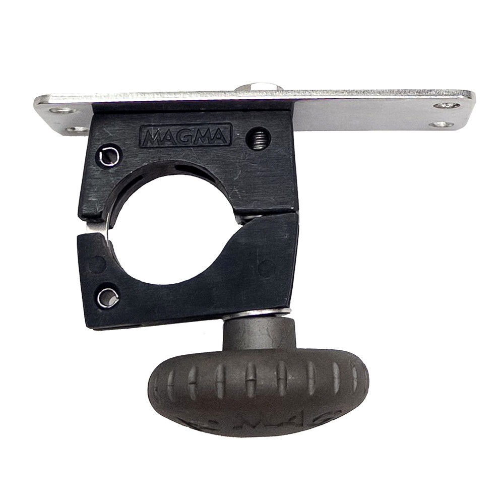 Magma Horizontal Round Rail Mount w/Knob - 1-1/2" - Deckhand Marine Supply