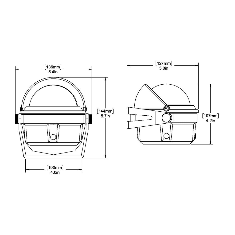 Ritchie B-80 Voyager Compass - Bracket Mount - Black - Deckhand Marine Supply